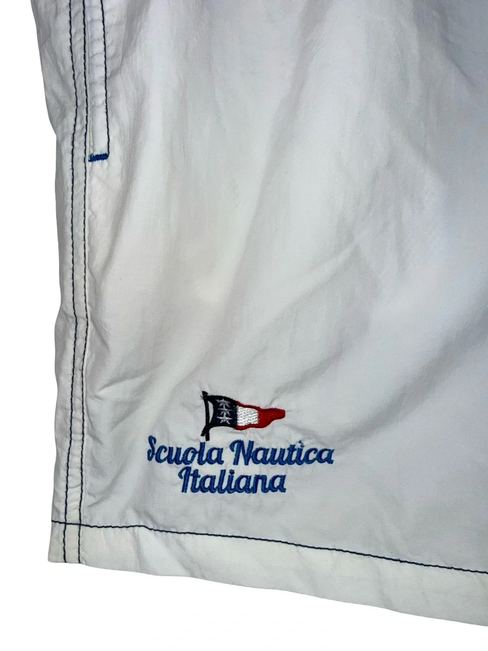 SCUOLA NAUTICA ITALIANA WHITE SWIM TRUNKS
